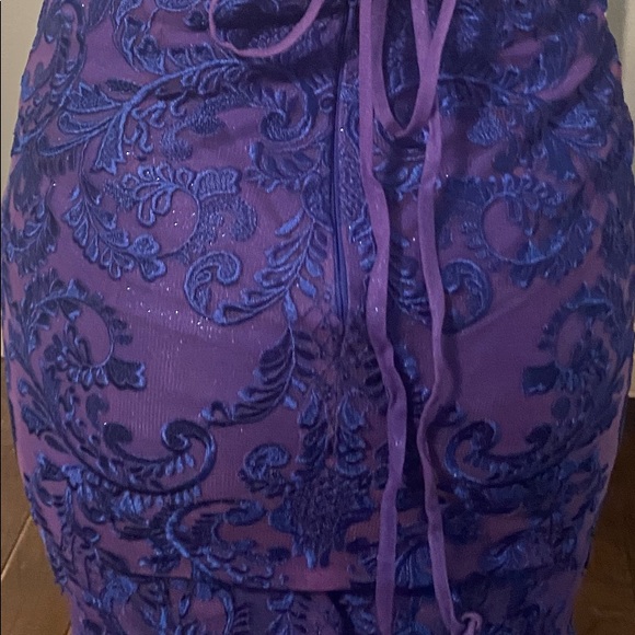 New- Morilee- Madeline Gardner Royal Blue Dress - Picture 6 of 8